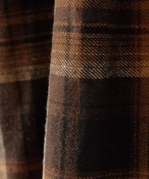 Chick(チック)の「Leather layered check skirt / レザーレイヤード チェックスカート(スカート・レディース・ブラウン・FREE)」の11枚目の写真