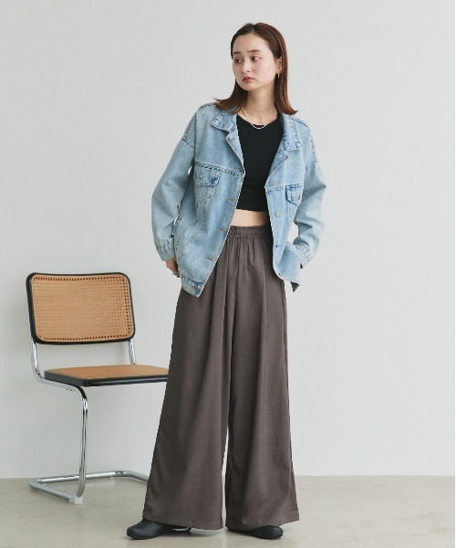 ad thie（アドティエ）の「【入荷禁止】95485885（スラックス・レディース・ダークブラウン/チャコール/グレー/グレー系/ブラック・FREE）」の13枚目の写真