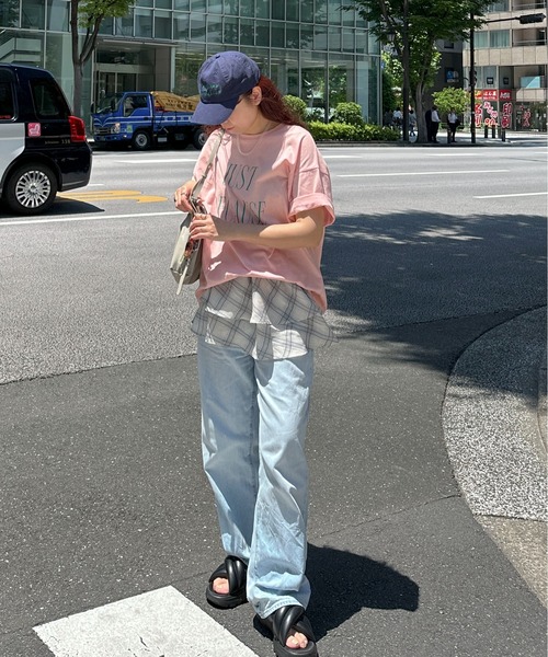 PILIT(ピリット)の「チェックフリルラップベルト(スカート・レディース・ピンク/アイボリー・MEDIUM)」の13枚目の写真