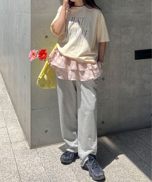 PILIT(ピリット)の「チェックフリルラップベルト(スカート・レディース・ピンク/アイボリー・MEDIUM)」の10枚目の写真