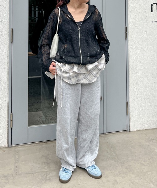 PILIT(ピリット)の「チェックフリルラップベルト(スカート・レディース・ピンク/アイボリー・MEDIUM)」の19枚目の写真