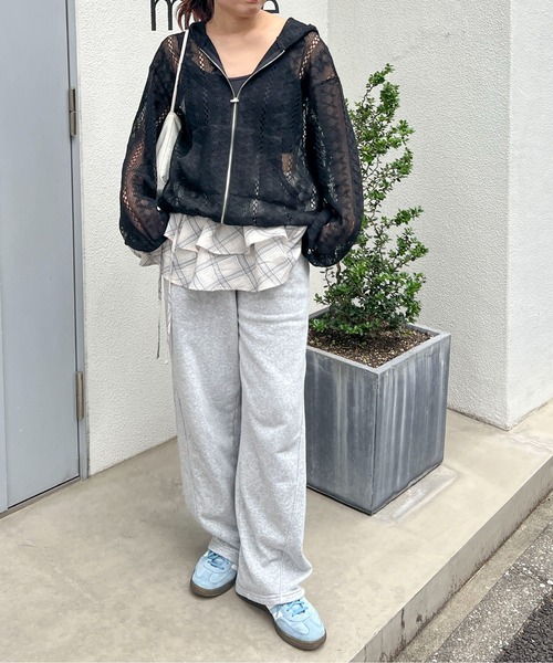 PILIT(ピリット)の「チェックフリルラップベルト(スカート・レディース・ピンク/アイボリー・MEDIUM)」の17枚目の写真