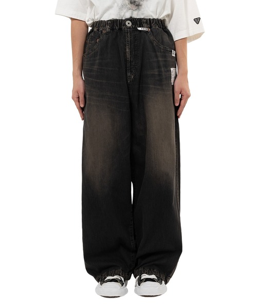 Maison MIHARA YASUHIRO（メゾンミハラヤスヒロ）の「Light Denim Wide Pants（デニムパンツ・メンズ・インディゴブルー/ブラック・44/46）」の4枚目の写真