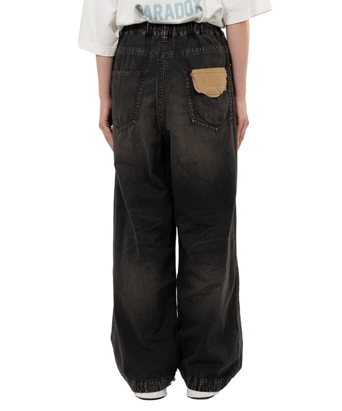 Maison MIHARA YASUHIRO（メゾンミハラヤスヒロ）の「Light Denim Wide Pants（デニムパンツ・メンズ・インディゴブルー/ブラック・44/46）」の6枚目の写真