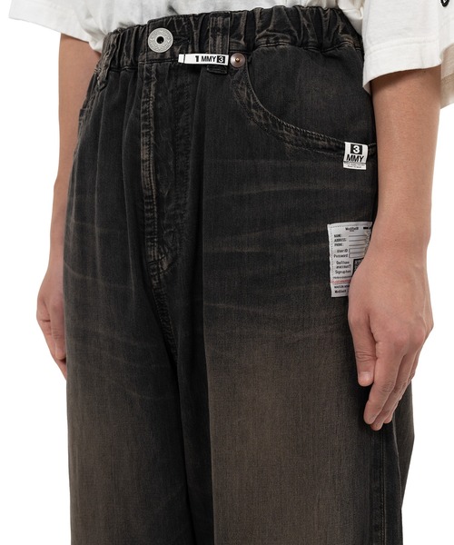 Maison MIHARA YASUHIRO（メゾンミハラヤスヒロ）の「Light Denim Wide Pants（デニムパンツ・メンズ・インディゴブルー/ブラック・44/46）」の8枚目の写真