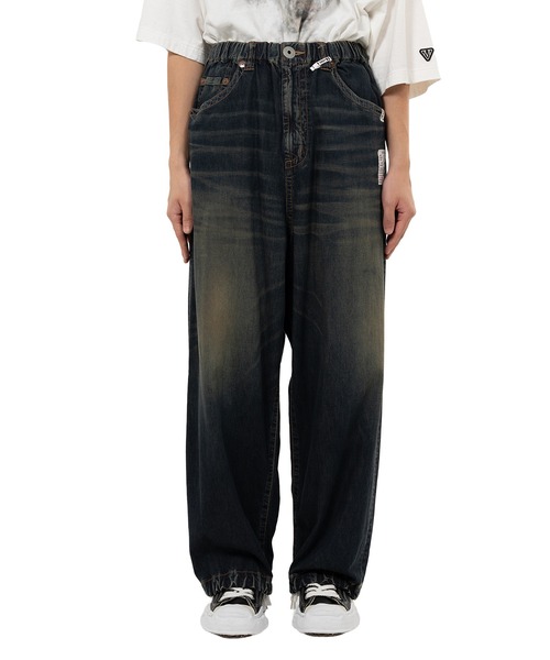 Maison MIHARA YASUHIRO（メゾンミハラヤスヒロ）の「Light Denim Wide Pants（デニムパンツ・メンズ・インディゴブルー/ブラック・44/46）」の12枚目の写真