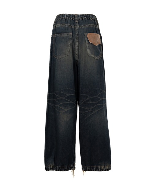 Maison MIHARA YASUHIRO（メゾンミハラヤスヒロ）の「Light Denim Wide Pants（デニムパンツ・メンズ・インディゴブルー/ブラック・44/46）」の11枚目の写真