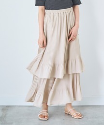 mil（ミル）の「2段プリーツ ティアードスカート（スカート）」