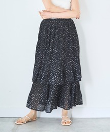 mil（ミル）の「2段プリーツ ティアードスカート（スカート）」