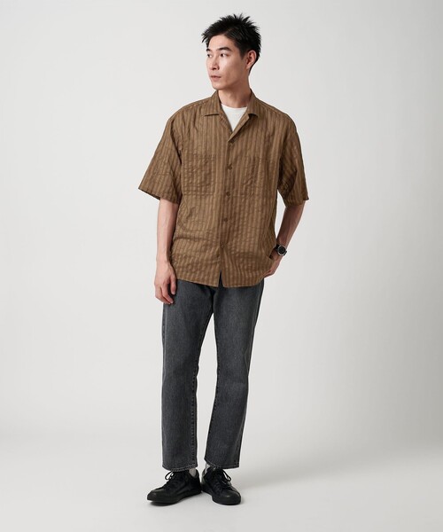 ゴールデンロビー　オープンカラーパイルシャツ　M グリーン＆ブラウン 楽天市場】[SALE] OUTERKNOWN アウターノウン ハイタイド パイル