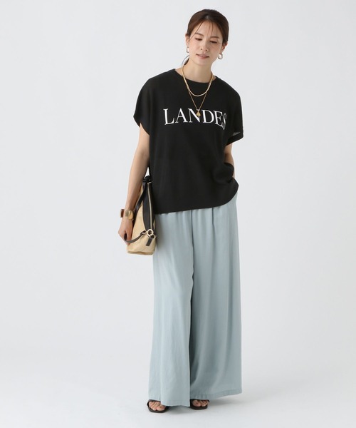 Elura（エルーラ）の「セミシアロゴフレンチニット/499340（ニット/セーター・レディース・ブラック/ライトグレー/ブラウン系その他・FREE）」の5枚目の写真