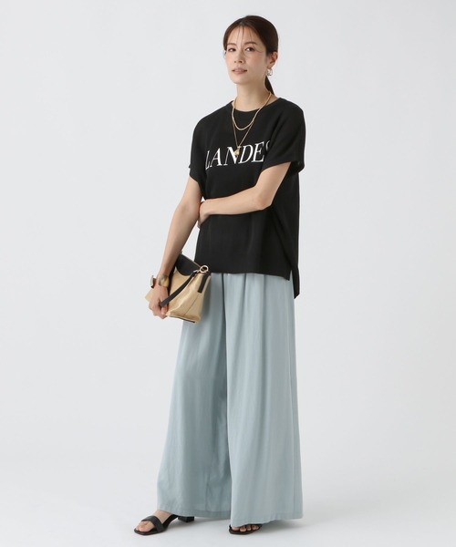 Elura（エルーラ）の「セミシアロゴフレンチニット/499340（ニット/セーター・レディース・ブラック/ライトグレー/ブラウン系その他・FREE）」の7枚目の写真