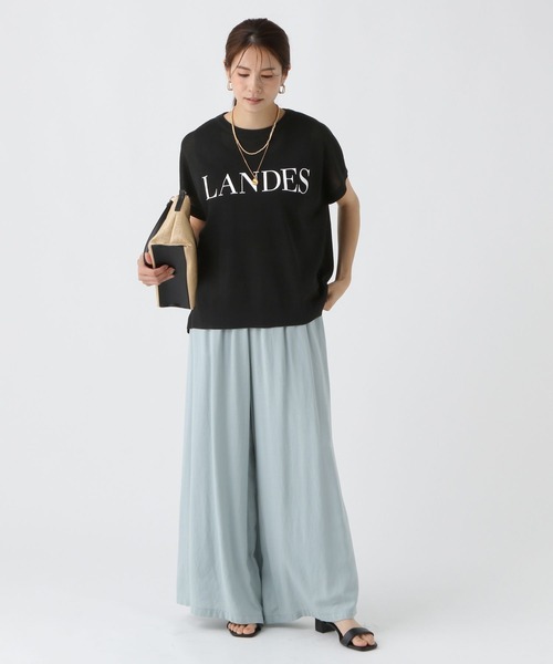 Elura（エルーラ）の「セミシアロゴフレンチニット/499340（ニット/セーター・レディース・ブラック/ライトグレー/ブラウン系その他・FREE）」の8枚目の写真