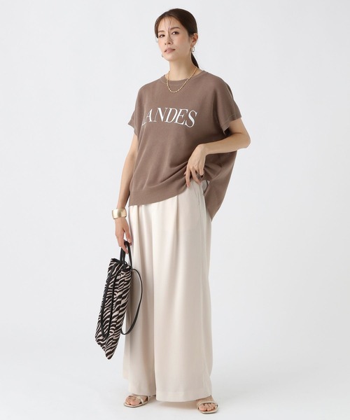 Elura（エルーラ）の「セミシアロゴフレンチニット/499340（ニット/セーター・レディース・ブラック/ライトグレー/ブラウン系その他・FREE）」の15枚目の写真