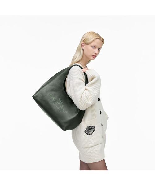 新品★マークジェイコブス ザ レザー サック バッグ ミディアム ブラック MARC JACOBS マークジェイコブス ハンドバッグ THE LEATHER SACK
