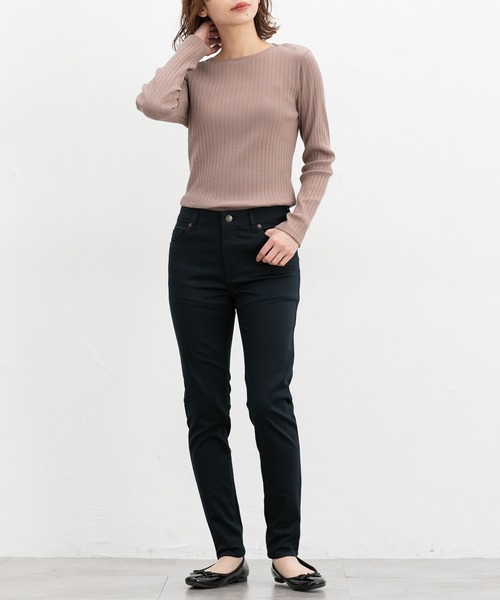 Honeys（ハニーズ）の「スリムカラースキニー（股下６３ｃｍ）（その他パンツ・レディース・ブラック/ライトベージュ/ネイビー/スミクロ・S/M/LL/L/SS）」の19枚目の写真