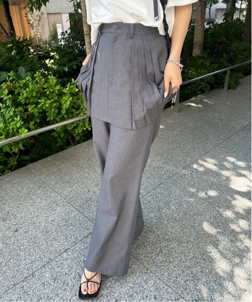 パンツ PLEATS MINI SKIRT SET PANTS PLEATS MINI SKIRT SET PANTS