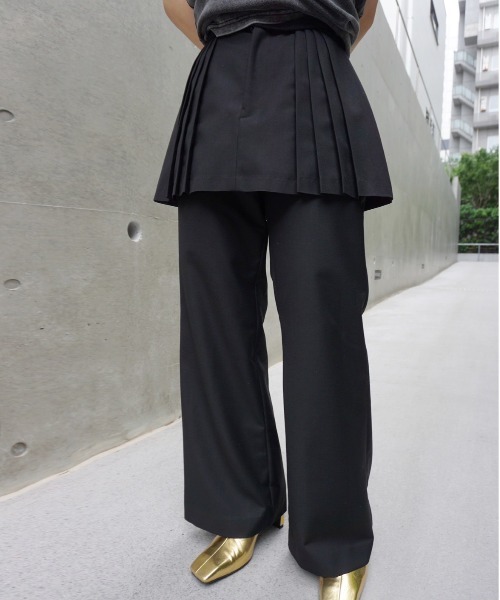 パンツ PLEATS MINI SKIRT SET PANTS PLEATS MINI SKIRT SET PANTS（その他パンツ）｜Ameri（アメリ