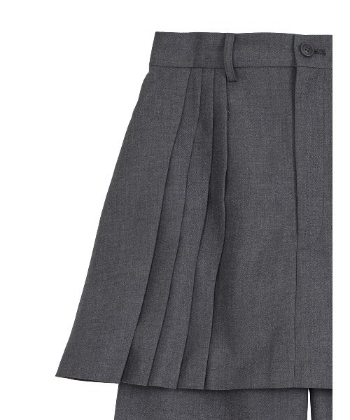 Ameri(アメリ)の「PLEATS MINI SKIRT SET PANTS(その他パンツ・レディース・グレー/ボルドー/ブラック・MEDIUM/SMALL)」の17枚目の写真