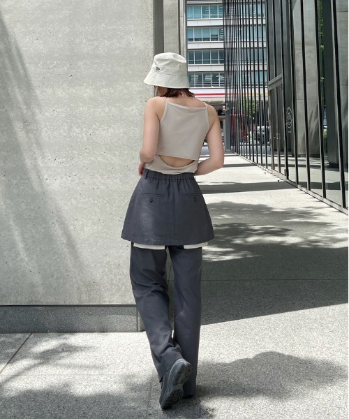 パンツ PLEATS MINI SKIRT SET PANTS PLEATS MINI SKIRT SET PANTS（その他パンツ）｜Ameri（アメリ