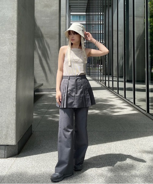 パンツ PLEATS MINI SKIRT SET PANTS PLEATS MINI SKIRT SET PANTS