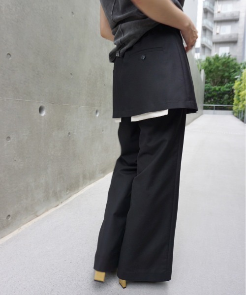 Ameri(アメリ)の「PLEATS MINI SKIRT SET PANTS(その他パンツ・レディース・グレー/ボルドー/ブラック・MEDIUM/SMALL)」の8枚目の写真