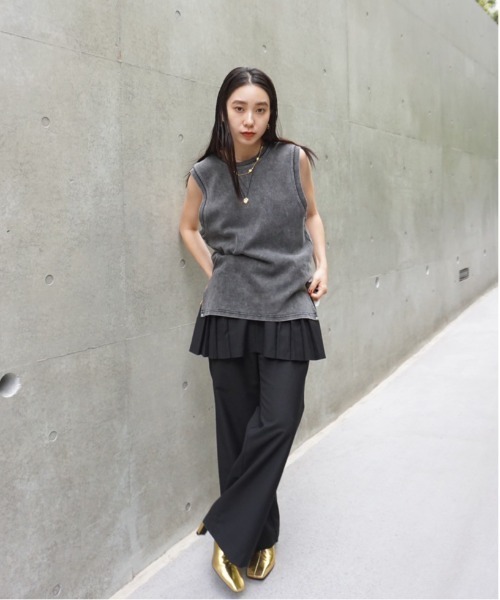 PLEATS MINI SKIRT SET PANTS（その他パンツ）｜Ameri（アメリ