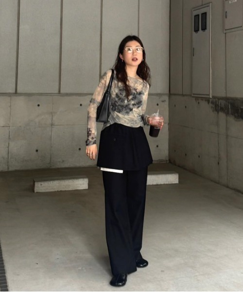 PLEATS MINI SKIRT SET PANTS（その他パンツ）｜Ameri（アメリ