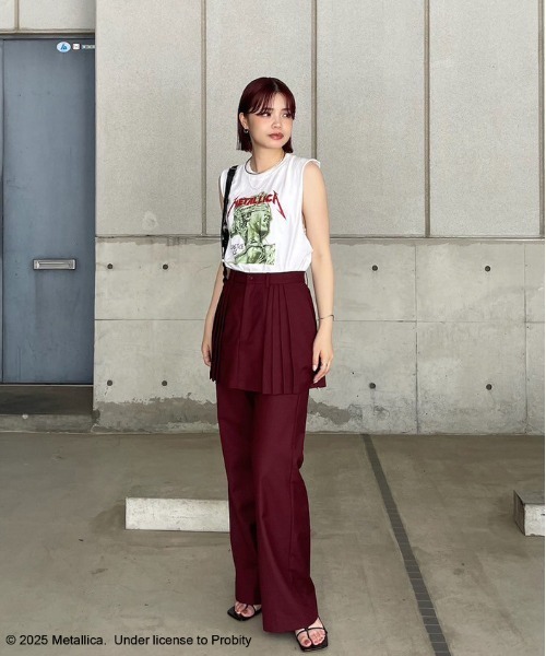 パンツ PLEATS MINI SKIRT SET PANTS PLEATS MINI SKIRT SET PANTS