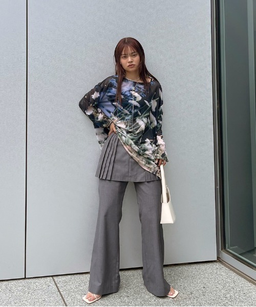 PLEATS MINI SKIRT SET PANTS（その他パンツ）｜Ameri（アメリ