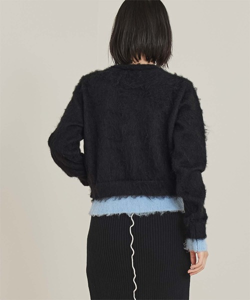 miette(ミエット)の「レイヤード風Vネックカーディガン(カーディガン/ボレロ・レディース・ピンク/ブラック/クリーム・FREE)」の19枚目の写真