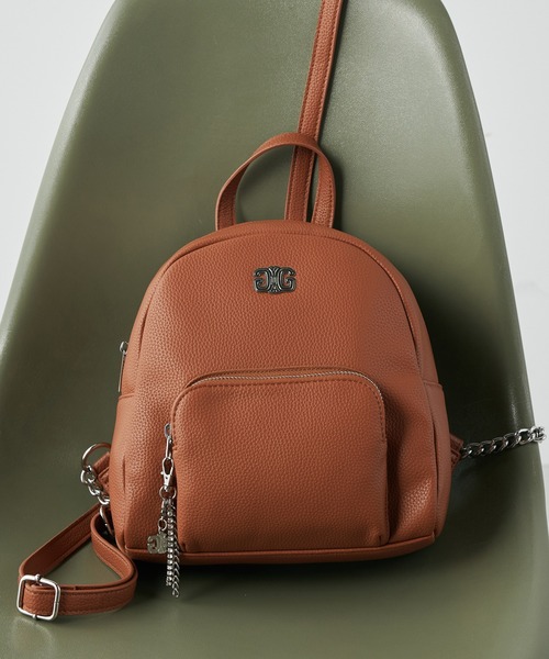 GYDA(ジェイダ)の「GYDA(ジェイダ)ミニリュック GY-B346 プレーン(バックパック/リュック・レディース・ブラック/キャメル/アイボリー・FREE)」の3枚目の写真