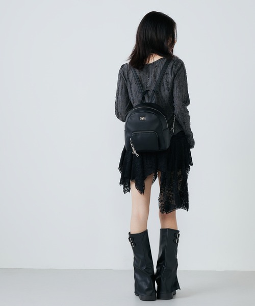 GYDA(ジェイダ)の「GYDA(ジェイダ)ミニリュック GY-B346 プレーン(バックパック/リュック・レディース・ブラック/キャメル/アイボリー・FREE)」の16枚目の写真