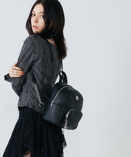 GYDA(ジェイダ)の「GYDA(ジェイダ)ミニリュック GY-B346 プレーン(バックパック/リュック・レディース・ブラック/キャメル/アイボリー・FREE)」の17枚目の写真