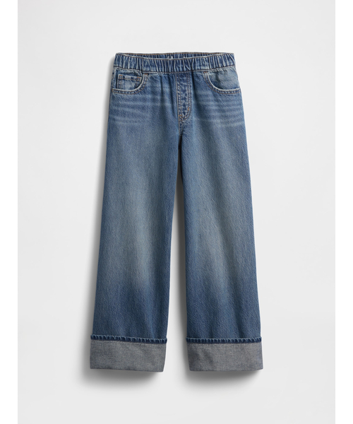 GAP(ギャップ)の「ローライズ イージー ワイド バギーデニム (キッズ)(デニムパンツ・キッズ・インディゴブルー・110cm/120cm/130cm/140cm/150cm/160cm)」の2枚目の写真
