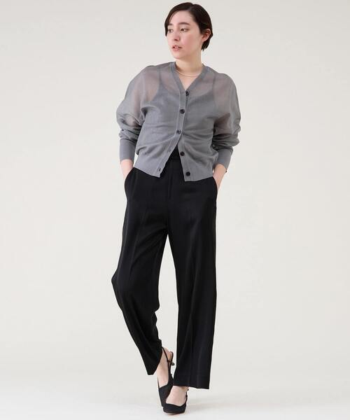 martinique（マルティニーク）の「シアーカーディガン（カーディガン/ボレロ・レディース・ブラック/シルバー/グリーン・FREE）」の6枚目の写真