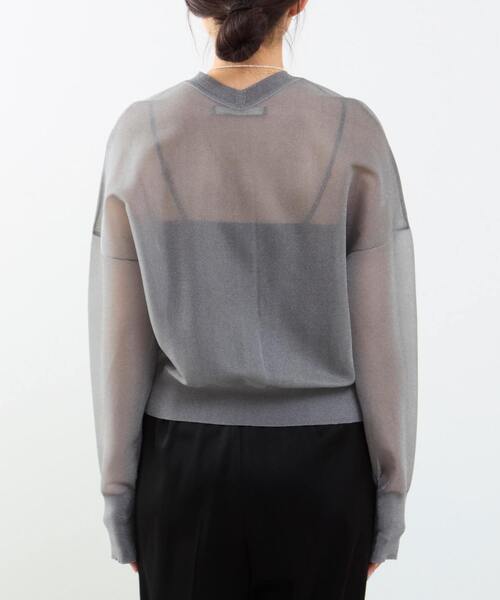 martinique（マルティニーク）の「シアーカーディガン（カーディガン/ボレロ・レディース・ブラック/シルバー/グリーン・FREE）」の12枚目の写真