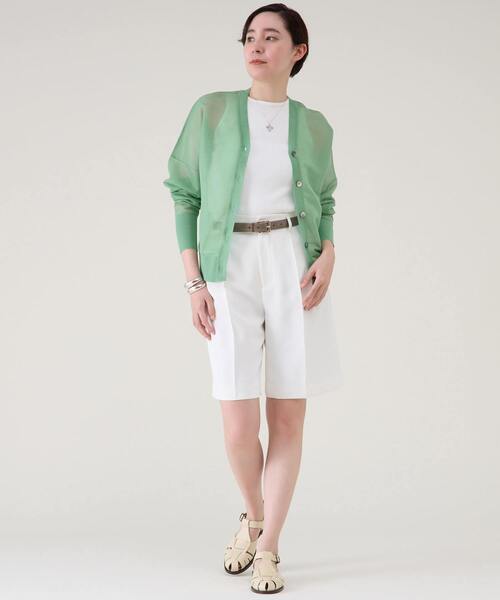 martinique（マルティニーク）の「シアーカーディガン（カーディガン/ボレロ・レディース・ブラック/シルバー/グリーン・FREE）」の17枚目の写真