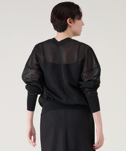 martinique（マルティニーク）の「シアーカーディガン（カーディガン/ボレロ・レディース・ブラック/シルバー/グリーン・FREE）」の22枚目の写真