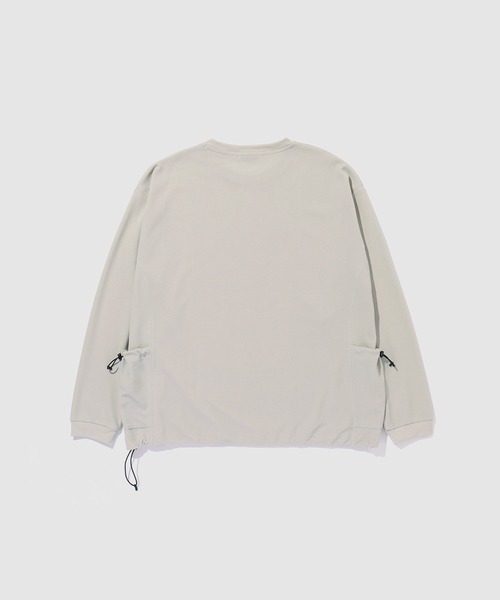 URBAN COLLECTION（アーバンコレクション）の「URBANCOLLECTION カットジョーゼット サイドポケット 長袖Tシャツ（Tシャツ/カットソー・メンズ・グレー/ダークブラウン/ブラック・L/M/XL/S）」の4枚目の写真