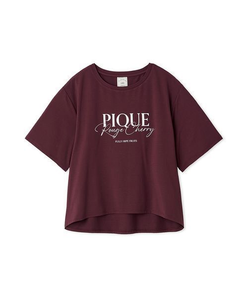 【新品】ジェラートピケ接触冷感ルージュチェリーレーヨンロゴTシャツショートパンツ 新品】ジェラートピケ接触冷感ルージュチェリーレーヨンロゴT