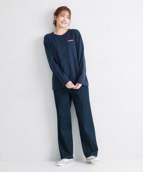 MIKI HOUSE（ミキハウス）の「【WEB限定】ワッペンロゴ長袖Ｔシャツ（大人用）（Tシャツ/カットソー・レディース・ホワイト/ネイビー・L(175-185cm)/M(165-175cm)/S(155-165cm)）」の13枚目の写真