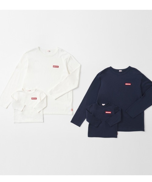 MIKI HOUSE（ミキハウス）の「【WEB限定】ワッペンロゴ長袖Ｔシャツ（大人用）（Tシャツ/カットソー・レディース・ホワイト/ネイビー・L(175-185cm)/M(165-175cm)/S(155-165cm)）」の11枚目の写真