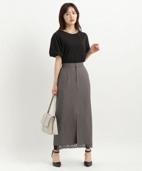 Andemiu(アンデミュウ)の「【接触冷感・吸水速乾・UVカット・抗菌消臭】ソデバルーンプルオーバー578699(Tシャツ/カットソー・レディース・ブラック/オフホワイト/モカ・FREE)」の8枚目の写真