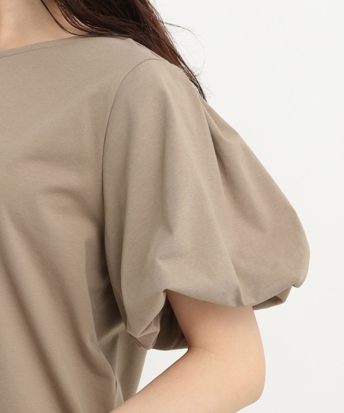 Andemiu(アンデミュウ)の「【接触冷感・吸水速乾・UVカット・抗菌消臭】ソデバルーンプルオーバー578699(Tシャツ/カットソー・レディース・ブラック/オフホワイト/モカ・FREE)」の13枚目の写真