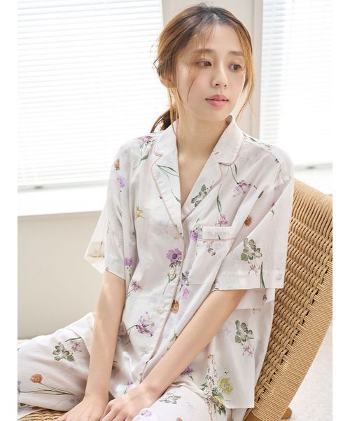 セール】【Healing Light】開襟シャツ（ルームウェア/パジャマ