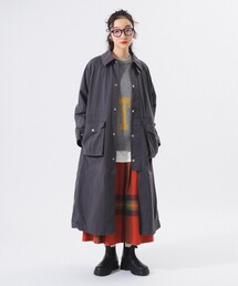 BEAMS BOY（ビームスボーイ）の「コットン ナイロン ヘム アジャスト コート（ステンカラーコート）」