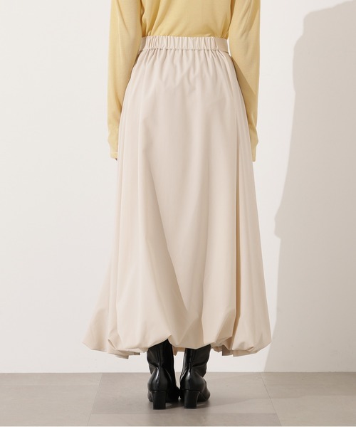 N.(N. Natural Beauty Basic)(エヌエヌナチュラルビューティーベーシック)の「【PS/低身長サイズ】バルーンタックスカート(スカート・レディース・ブラック/チャコールグレー/オフホワイト・MEDIUM/PS)」の13枚目の写真