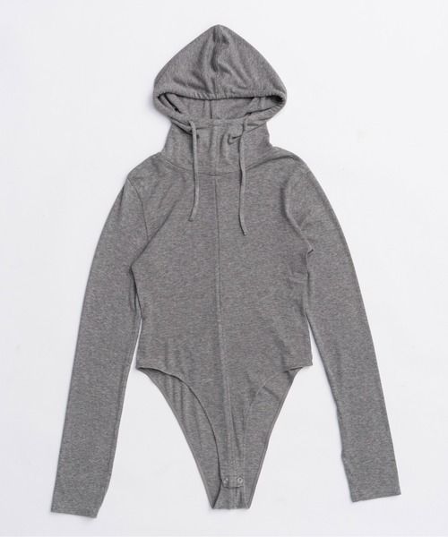 MAISON SPECIAL(メゾンスペシャル)の「Hood Bodysuit/フードボディスーツ(Tシャツ/カットソー・レディース・オレンジ/ブルー/グレー/ブラック・FREE)」の16枚目の写真