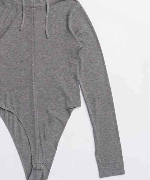 MAISON SPECIAL(メゾンスペシャル)の「Hood Bodysuit/フードボディスーツ(Tシャツ/カットソー・レディース・オレンジ/ブルー/グレー/ブラック・FREE)」の18枚目の写真